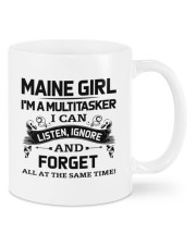 Maine Girl Listen Ignore Forget At The Same Time Mugs tile
