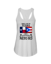 LIVE IN TEXAS BEGAN IN PUERTO RICO Ladies Flowy Tank thumbnail