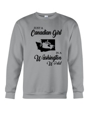 JUST A CANADIAN GIRL IN A WASHINGTON WORLD Crewneck Sweatshirt thumbnail