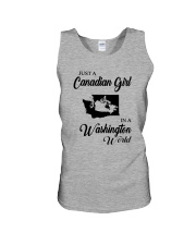 JUST A CANADIAN GIRL IN A WASHINGTON WORLD Unisex Tank thumbnail
