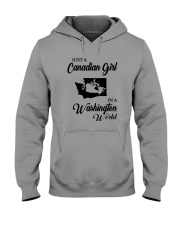 JUST A CANADIAN GIRL IN A WASHINGTON WORLD Hooded Sweatshirt thumbnail
