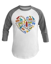 Pittsburgh Heart Symbols Baseball Tee tile