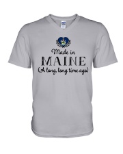 MADE IN MAINE A LONG LONG TIME AGO V-Neck T-Shirt thumbnail
