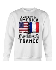 LIVE IN AMERICA BEGAN IN FRANCE Crewneck Sweatshirt thumbnail