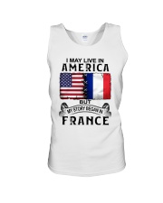 LIVE IN AMERICA BEGAN IN FRANCE Unisex Tank thumbnail