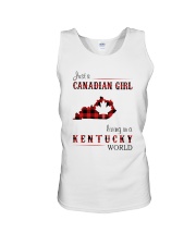 CANADIAN GIRL LIVING IN KENTUCKY WORLD Unisex Tank thumbnail