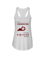 CANADIAN GIRL LIVING IN KENTUCKY WORLD Ladies Flowy Tank thumbnail