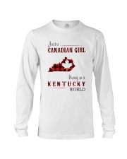 CANADIAN GIRL LIVING IN KENTUCKY WORLD Long Sleeve Tee thumbnail