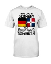 LIVE IN GERMANY BEGAN IN DOMINICAN Classic T-Shirt tile