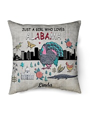 Custom Name Just A Girl Who Loves Alabama Indoor Pillow tile