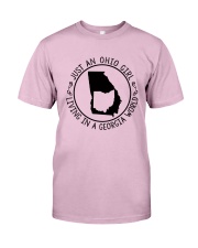 OHIO GIRL LIVING IN GEORGIA WORLD Classic T-Shirt thumbnail