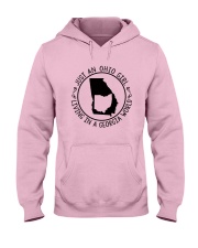 OHIO GIRL LIVING IN GEORGIA WORLD Hooded Sweatshirt front