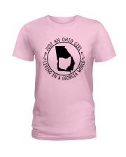 OHIO GIRL LIVING IN GEORGIA WORLD Ladies T-Shirt thumbnail