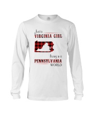 VIRGINIA GIRL LIVING IN PENNSYLVANIA WORLD Long Sleeve Tee thumbnail