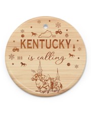 Kentucky Is Calling Circle ornament - single (porcelain) front