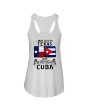 LIVE IN TEXAS BEGAN IN CUBA Ladies Flowy Tank thumbnail