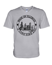 MADE IN ILLINOIS A LONG TIME AGO V-Neck T-Shirt thumbnail
