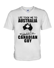 CANADIAN GUY LIFE TOOK TO AUSTRALIA V-Neck T-Shirt thumbnail