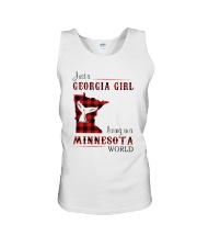 GEORGIA GIRL LIVING IN MINNESOTA WORLD Unisex Tank thumbnail