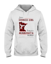 GEORGIA GIRL LIVING IN MINNESOTA WORLD Hooded Sweatshirt thumbnail