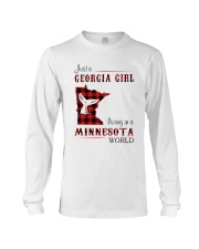 GEORGIA GIRL LIVING IN MINNESOTA WORLD Long Sleeve Tee thumbnail