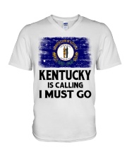 Kentucky Is Calling And I Must Go V-Neck T-Shirt tile