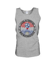 LIVING IN TENNESSEE WITH WISCONSIN ROOTS Unisex Tank thumbnail
