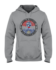 LIVING IN TENNESSEE WITH WISCONSIN ROOTS Hooded Sweatshirt thumbnail