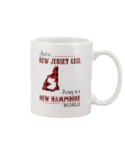 JERSEY GIRL LIVING IN NEW HAMPSHIRE WORLD Mug tile