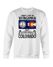 LIVE IN VIRGINIA BUT MY STORY BEGAN IN COLORADO Crewneck Sweatshirt tile