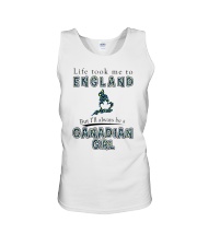 CANADIAN GIRL LIFE TOOK TO ENGLAND Unisex Tank tile
