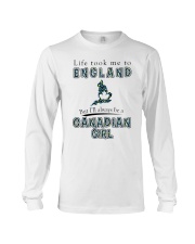 CANADIAN GIRL LIFE TOOK TO ENGLAND Long Sleeve Tee tile