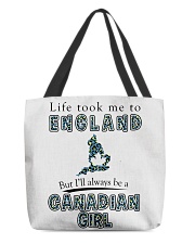 CANADIAN GIRL LIFE TOOK TO ENGLAND All-Over Tote tile