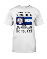 LIVE IN VIRGINIA BEGAN IN HONDURAS Classic T-Shirt tile