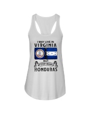 LIVE IN VIRGINIA BEGAN IN HONDURAS Ladies Flowy Tank tile