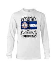 LIVE IN VIRGINIA BEGAN IN HONDURAS Long Sleeve Tee tile