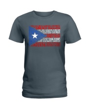 Puerto Rico City Flag Ladies T-Shirt tile