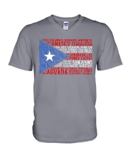 Puerto Rico City Flag V-Neck T-Shirt tile