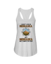 NEBRASKA WILL ALWAYS LIVE IN ME Ladies Flowy Tank thumbnail