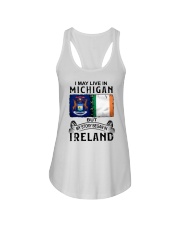 LIVE IN MICHIGAN BEGAN IN IRELAND Ladies Flowy Tank tile