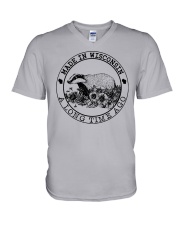 MADE IN WISCONSIN A LONG TIME AGO V-Neck T-Shirt thumbnail