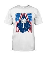 South Carolina Flag In America Classic T-Shirt tile