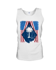 South Carolina Flag In America Unisex Tank tile