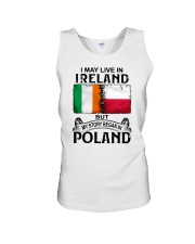 LIVE IN IRELAND BEGAN IN POLAND Unisex Tank thumbnail