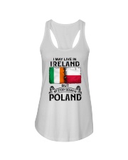 LIVE IN IRELAND BEGAN IN POLAND Ladies Flowy Tank thumbnail