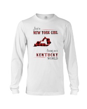 NEW YORK GIRL LIVING IN KENTUCKY WORLD Long Sleeve Tee thumbnail