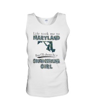 SOUTH CAROLINA GIRL LIFE TOOK TO MARYLAND Unisex Tank tile