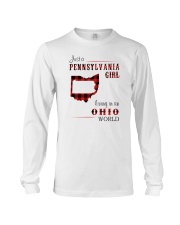 PENNSYLVANIA GIRL LIVING IN OHIO WORLD Long Sleeve Tee tile