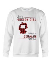 OREGON GIRL LIVING IN GERMAN WORLD Crewneck Sweatshirt tile
