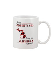 MINNESOTA GIRL LIVING IN MICHIGAN WORLD Mug tile